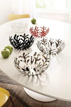 Alessi Korb Mediterraneo Metall/ O 25 Cm - Rot Best