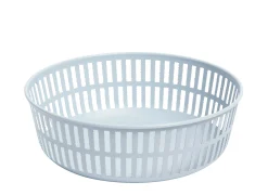 Hay Korb Panier Metall Blau / O 22 Cm - Stahl - Hellblau Shop