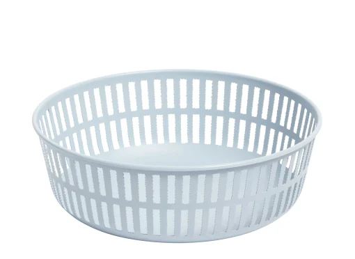 Hay Korb Panier Metall Blau / O 22 Cm - Stahl - Hellblau Shop