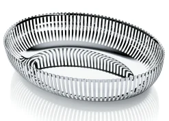 Alessi Korb Pch06 Par Pierre Charpin Metall / Oval - 26 X 20 Cm - Stahl New