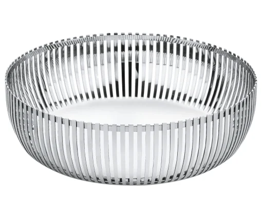 Alessi Korb Pch02 Par Pierre Charpin Metall O 23 Cm - Metall Glanzend Fashion