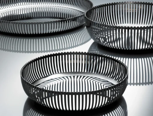 Alessi Korb Pch02 Par Pierre Charpin Metall O 23 Cm - Metall Glanzend Fashion