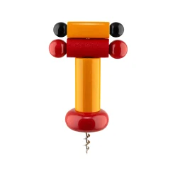 Alessi Korkenzieher / By Ettore Sottsass Holz/ 100 Values Collection - Orange - Rot - Schwarz Discount
