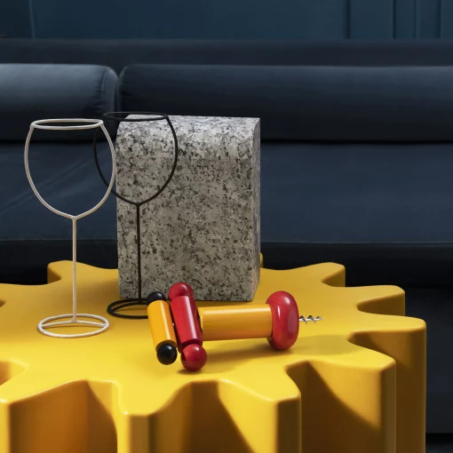 Alessi Korkenzieher / By Ettore Sottsass Holz/ 100 Values Collection - Orange - Rot - Schwarz Discount