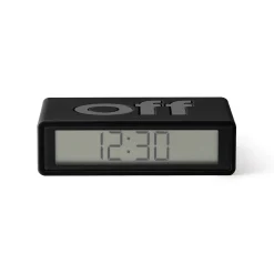 Lexon Lcd-Wecker Flip + Travel Plastikmaterial/ Wendbarer Mini-Reisewecker - Schwarz Outlet
