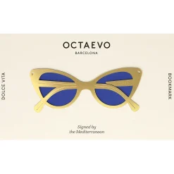 Octaevo Lesezeichen Dolce Vita Gold Metall / In Brillenform Metall - Messing Shop