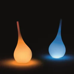 MyYour Leuchtende Vase Ampoule Plastikmaterial / H 35 Cm - Rgb-Led, Kabellos - Outdoor-Version - Weis Hot