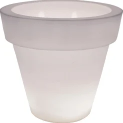 Serralunga Leuchtender Blumentopf Vas-Two Light Plastikmaterial - Weis Flash Sale