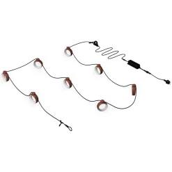 Fermob Lichtgirlande Im Freien Hoop Led Plastikmaterial Rot Led / 12 Meter / Bluetooth - Okkerrot Fashion