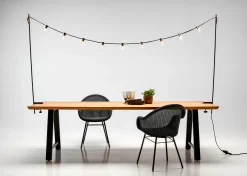 Vincent Sheppard Lichtgirlande Im Freien Light My Table Plastikmaterial/ Mit Befestigungen Fur Tischplatten - Cognac - Schwarz Hot