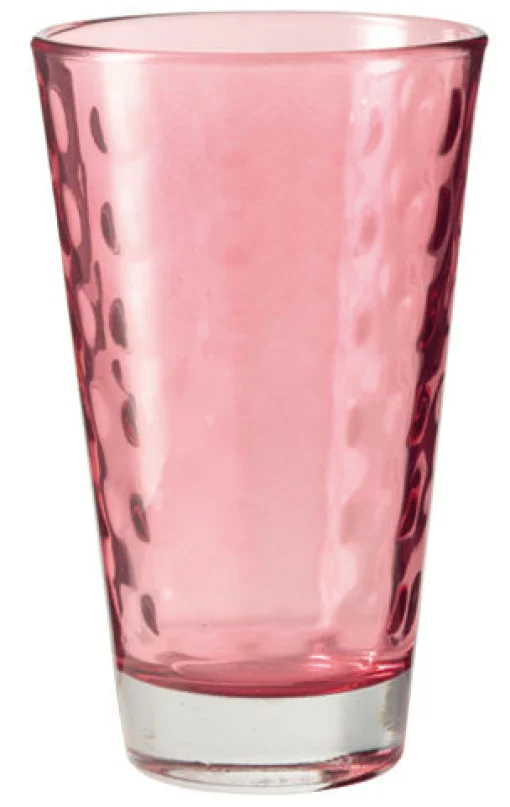 Leonardo Longdrink Glas Optic Glas Rot / H 13 Cm X O 8 Cm - 30 Cl - Rubinrot Cheap