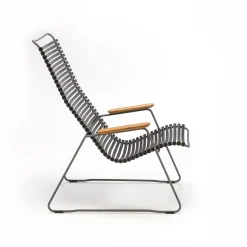 Houe Lounge Sessel Click Lounge Plastikmaterial/ Hohe Ruckenlehne - Bambus - Schwarz Sale