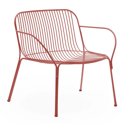 Kartell Lounge Sessel Hiray Metall Rot / Metall - Rostrot Cheap