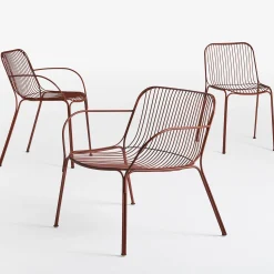 Kartell Lounge Sessel Hiray Metall Rot / Metall - Rostrot Cheap