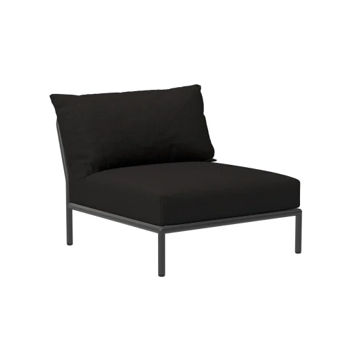 Houe Lounge Sessel Level 2 Textil Schwarz / Extra Weiche Ruckenlehne - Kohle Hot
