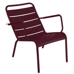 Fermob Lounge Sessel Luxembourg Metall Rot / Aluminium - Cerise Noire Fashion