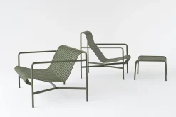 Hay Lounge Sessel Palissade Metall Grau Schwarz / Mit Niedriger Ruckenlehne - R & E Bouroullec - Anthrazit Cheap