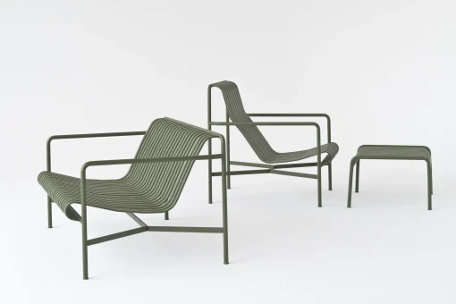 Hay Lounge Sessel Palissade Metall Grau Schwarz / Mit Niedriger Ruckenlehne - R & E Bouroullec - Anthrazit Cheap