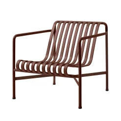 Hay Lounge Sessel Palissade Metall Rot / Niedrige Ruckenlehne - R & E Bouroullec - Oxidrot Flash Sale