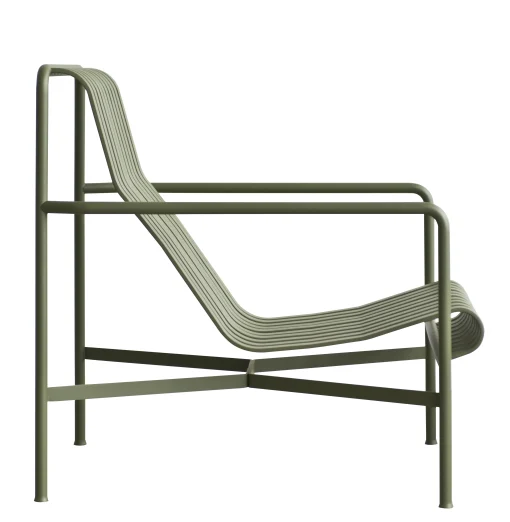 Hay Lounge Sessel Palissade Metall Grun / Mit Hoher Ruckenlehne - R & E Bouroullec - Olivgrun Flash Sale