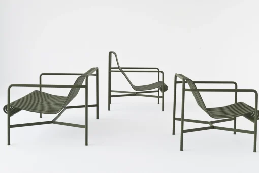 Hay Lounge Sessel Palissade Metall Grun / Mit Hoher Ruckenlehne - R & E Bouroullec - Olivgrun Flash Sale
