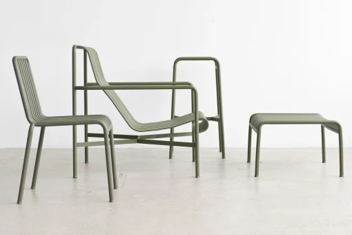 Hay Lounge Sessel Palissade Metall Grun / Mit Hoher Ruckenlehne - R & E Bouroullec - Olivgrun Flash Sale