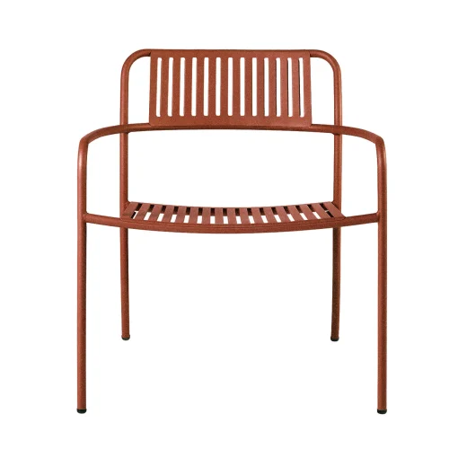 Tolix Lounge Sessel Patio Lames Metall Rot Orange / Latten - Edelstahl - Tawny Rust Clearance