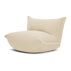 Fatboy Lounge Sessel The Bonbaron Textil Weis Beige / Stoff Sherpa (Webpelz) - Verstellbare Ruckenlehne - Naturfarben Cheap