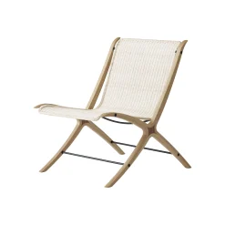 &tradition Lounge-Sessel X Hm10 (1959) Faser Holz Natur / Rattan & Eiche - Eiche Natur - Rattan Natur Flash Sale