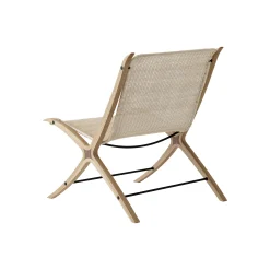 &tradition Lounge-Sessel X Hm10 (1959) Faser Holz Natur / Rattan & Eiche - Eiche Natur - Rattan Natur Flash Sale