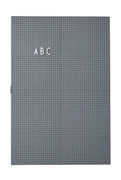 Design Letters Memo Board A3 Plastikmaterial Grau / L 30 Cm X H 42 Cm - Dunkelgrau Discount