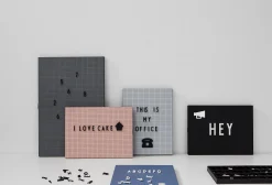 Design Letters Memo Board A3 Plastikmaterial Grau / L 30 Cm X H 42 Cm - Dunkelgrau Discount