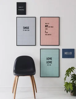 Design Letters Memo Board A2 Plastikmaterial/ L 42 Cm X H 59 Cm - Schwarz Cheap