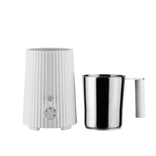 Alessi Milchaufschaumer Plisse Plastikmaterial/ Wiederaufladbar - Weis Shop