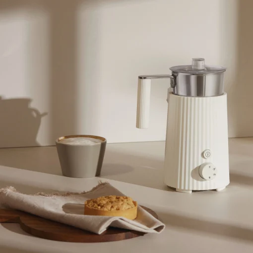 Alessi Milchaufschaumer Plisse Plastikmaterial/ Wiederaufladbar - Weis Shop