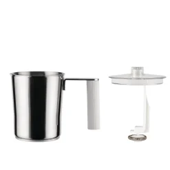Alessi Milchaufschaumer Plisse Plastikmaterial/ Wiederaufladbar - Weis Shop