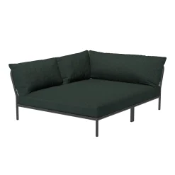 Houe Modulares Gartensofa Level 2 Cozy Textil Grun / Weiche Ruckenlehne & Tiefe Sitzflache - Eckmodul Links - L 173,5 X T 139 Cm - Alpengrun Cheap