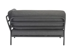Houe Modulares Gartensofa Level Textil / Eckmodul Rechts - Stoffbezug - Grau Fashion