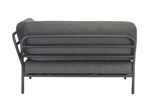 Houe Modulares Gartensofa Level Textil / Eckmodul Rechts - Stoffbezug - Grau Fashion