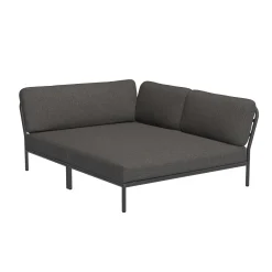 Houe Modulares Gartensofa Level Cozy Textil / Tiefe Sitzflache - Eckmodul Rechts L 173,5 X T 139 Cm - Grau Hot