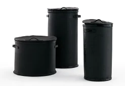 Opinion Ciatti Mulleimer  Plastikmaterial / Korb Aus Gummimaterial - O 32 Cm X H 60 Cm - Schwarz Clearance