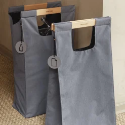 Eva Solo Mulltrennsack  Textil Grau / 28 L -  Nylon & Holz - Buche - Grau Flash Sale