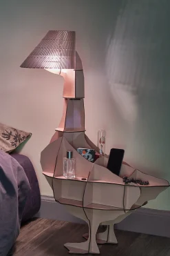 Ibride Nachttisch Junon Plastikmaterial/ Nachttisch(Lampe) - Schwarz Hot
