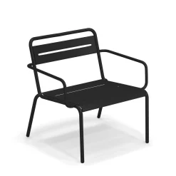 Emu Niedrig Stapelbarer Sessel Star Metall/ Metall - Schwarz Flash Sale