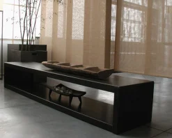 Zeus Niedrige Konsole Low Rack Metall - Schwarz Shop
