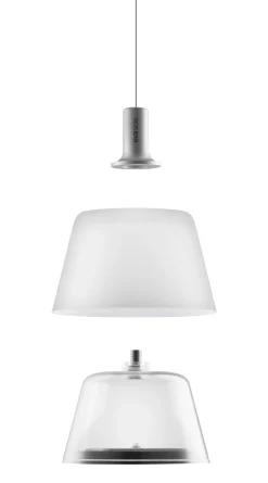 Eva Solo Outdoor-Hangelampe Sunlight Metall Glas Weis / Solarbetrieb - O 13,2 Cm - Aluminium - Weis Cheap