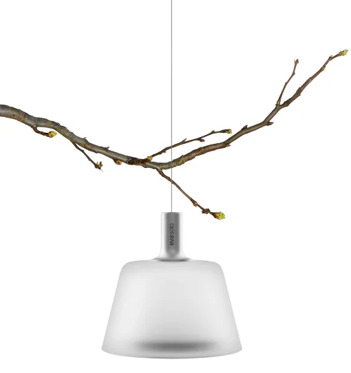 Eva Solo Outdoor-Hangelampe Sunlight Metall Glas Weis / Solarbetrieb - O 13,2 Cm - Aluminium - Weis Cheap