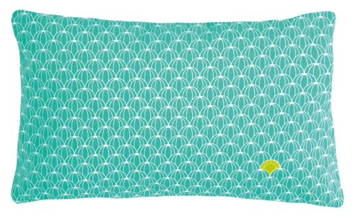 Fermob Outdoor-Kissen Envie D'Ailleurs - Pasteques Textil Blau / 44 X 30 Cm - Turkis Sale
