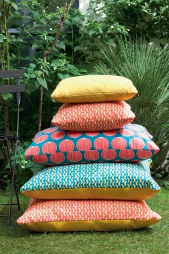 Fermob Outdoor-Kissen Envie D'Ailleurs - Pasteques Textil Blau / 44 X 30 Cm - Turkis Sale
