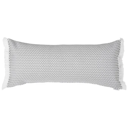 Fermob Outdoor-Kissen Evasion Textil Grau Schwarz / 35 X 70 Cm - Karbon - Weis Cheap